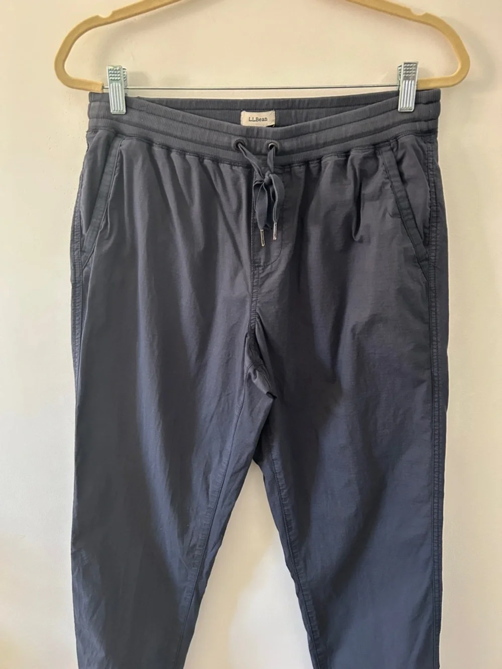 L.L. Bean Women’s Stretch Ripstop Pull On Pants Slim Joggers M Carbon Navy - Picture 11 of 11